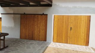 Vrata ze severského smrku na kvalitní kovové konstrukci. Po nějakém čase zase společný projekt se...